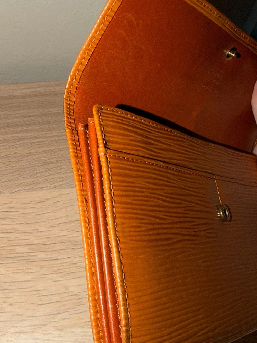 Brown Louis Vuitton Epi Wallet